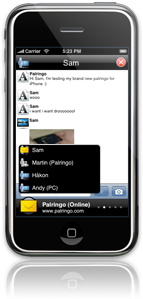 Palringo on the iPhone support multiple chats