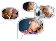 Send images and voice clips as well as text messages